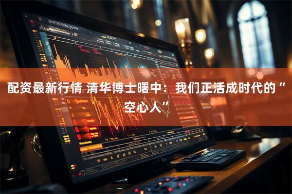 配资最新行情 清华博士曙中：我们正活成时代的“空心人”