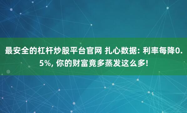 最安全的杠杆炒股平台官网 扎心数据: 利率每降0.5%, 你的财富竟多蒸发这么多!